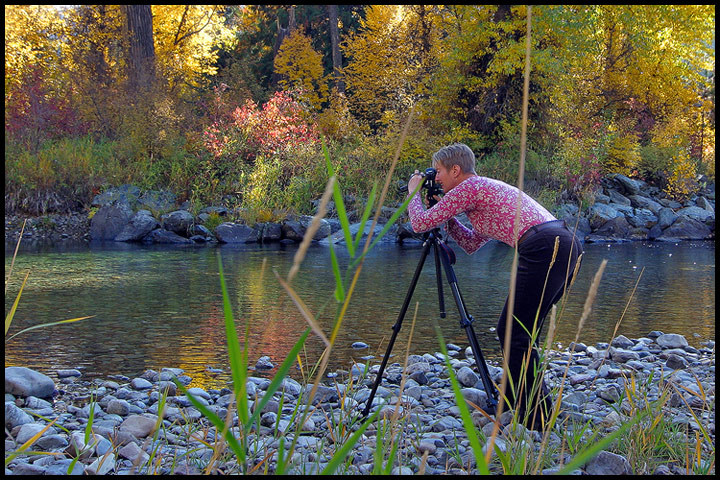 Me playing at photographer