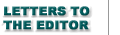 Letters to The Editor and NPN Masthead